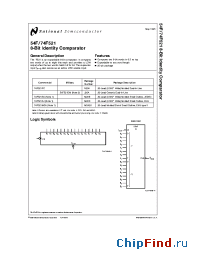 Datasheet 54F521 manufacturer National Semiconductor