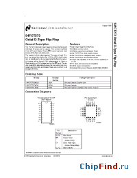 Datasheet 54FCT273F manufacturer National Semiconductor