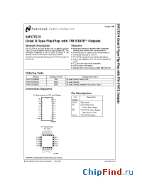 Datasheet 54FCT574 manufacturer National Semiconductor