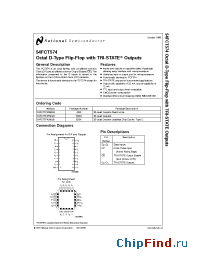 Datasheet 54FCT574A manufacturer National Semiconductor