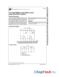 Datasheet 54LS125 manufacturer National Semiconductor