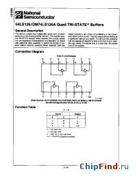 Datasheet 54LS126 manufacturer National Semiconductor