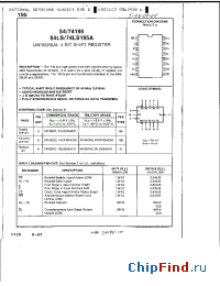 Datasheet 54LS195AFM manufacturer National Semiconductor