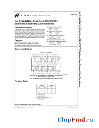 Datasheet 54LS244DMQB manufacturer National Semiconductor
