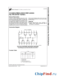Datasheet 54LS365A manufacturer National Semiconductor