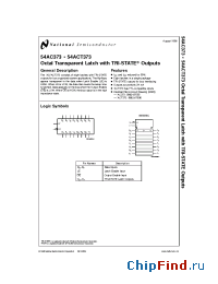 Datasheet 5962-87555012A manufacturer National Semiconductor