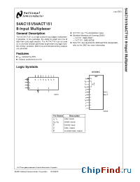Datasheet 5962-8769101FA manufacturer National Semiconductor