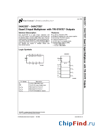 Datasheet 5962-88703012A manufacturer National Semiconductor