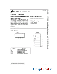 Datasheet 5962-88704012A manufacturer National Semiconductor