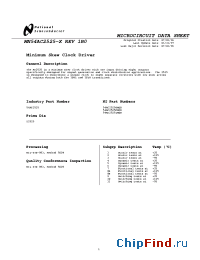 Datasheet 5962-9217401MDA manufacturer National Semiconductor