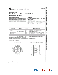 Datasheet 5962-9325001MRA manufacturer National Semiconductor