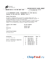 Datasheet 5962R0050101VXA manufacturer National Semiconductor