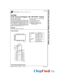 Datasheet 5962R8968201LA manufacturer National Semiconductor