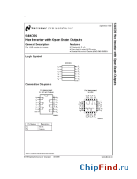 Datasheet 5962R9059001S2A manufacturer National Semiconductor