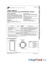 Datasheet 74ABT373CLCX производства National Semiconductor