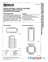 Datasheet 74ACQ821L manufacturer National Semiconductor