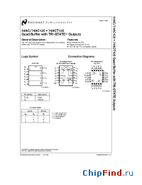 Datasheet 74ACT125LCQB производства National Semiconductor