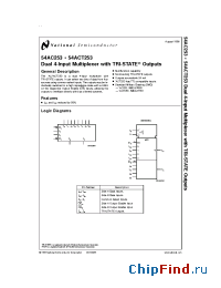 Datasheet 74ACT253 производства National Semiconductor