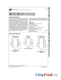 Datasheet 74C922 manufacturer National Semiconductor