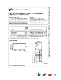 Datasheet 74F299SC manufacturer National Semiconductor