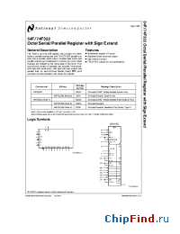 Datasheet 74F322 manufacturer National Semiconductor
