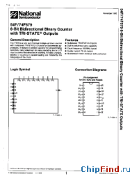 Datasheet 74F579PCQR manufacturer National Semiconductor