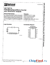 Datasheet 74F779PCQR manufacturer National Semiconductor