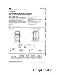 Datasheet 74LCX240MSA manufacturer National Semiconductor