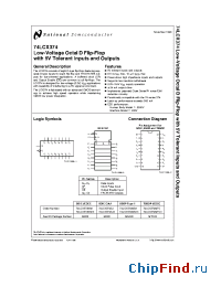 Datasheet 74LCX374MSA manufacturer National Semiconductor