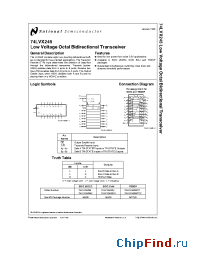 Datasheet 74LVX245 производства National Semiconductor