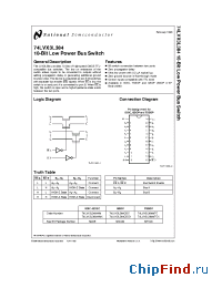 Datasheet 74LVX3L384 manufacturer National Semiconductor
