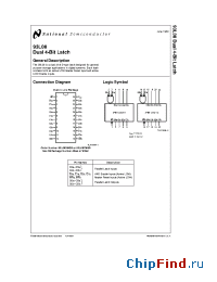 Datasheet 93L08 manufacturer National Semiconductor