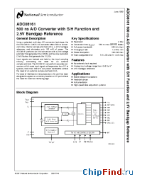 Datasheet ADC08161BI производства National Semiconductor