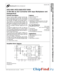 Datasheet ADC10062BIWM manufacturer National Semiconductor
