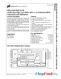 Datasheet ADC10154BIWM manufacturer National Semiconductor