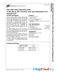 Datasheet ADC10462CIN производства National Semiconductor