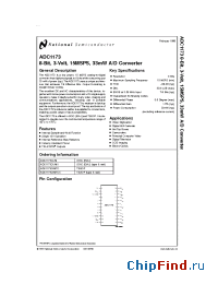 Datasheet ADC1173CIJMX manufacturer National Semiconductor