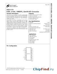 Datasheet ADC1173EVAL производства National Semiconductor