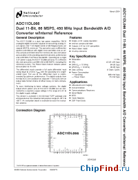 Datasheet ADC11DL066 производства National Semiconductor