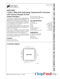 Datasheet ADC12081EVAL производства National Semiconductor