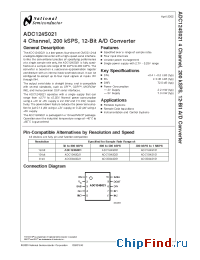 Datasheet ADC124S021 manufacturer National Semiconductor