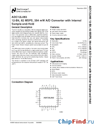 Datasheet ADC12L063CIVY производства National Semiconductor