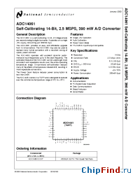 Datasheet ADC14061 manufacturer National Semiconductor