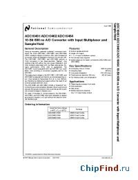 Datasheet ADC20464CIWM manufacturer National Semiconductor