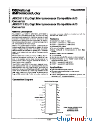 Datasheet ADC3511CCN производства National Semiconductor
