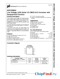 Datasheet ADCV08832 manufacturer National Semiconductor