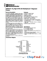 Datasheet ADD3701CCN manufacturer National Semiconductor
