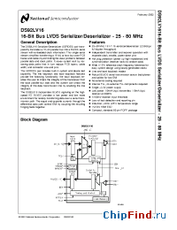 Datasheet BLVDS16EVK производства National Semiconductor