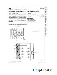 Datasheet CD4019BC производства National Semiconductor