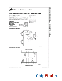 Datasheet CD4030 manufacturer National Semiconductor